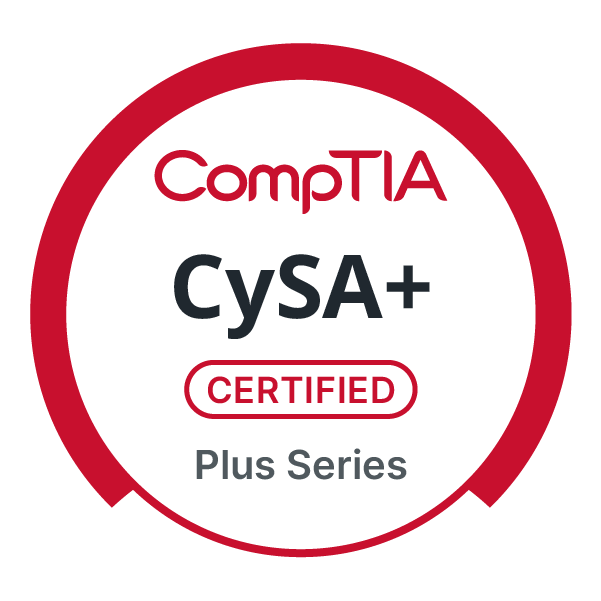Selo da certificação CompTIA CySA+