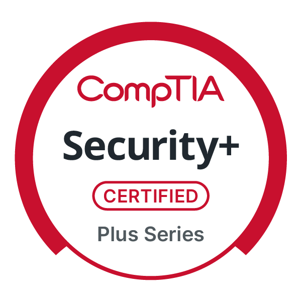 Selo da certificação CompTIA Security+